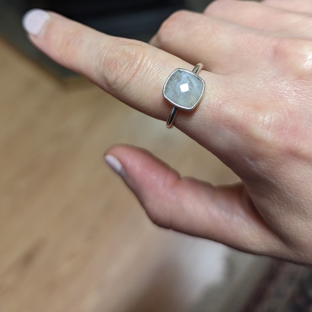 Kyle Chan Rainbow Moonstone Ring sz 8